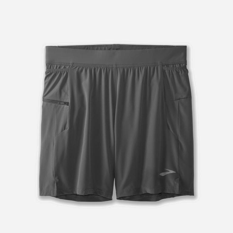 Brooks Sherpa 7 2-In-1 Løpeshorts Herre Online - Grå - Norge (RSB970654)